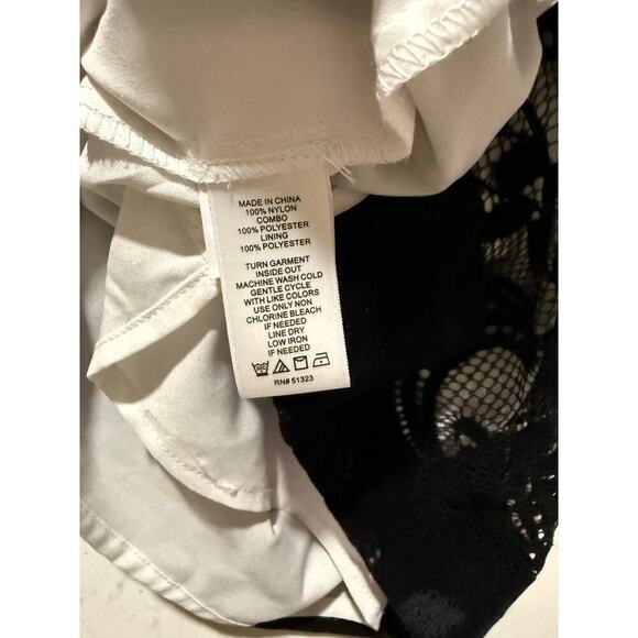 CeCe Velvet Floral Collared Dress Long Sheer Sleeves Women’s Size 14 - Picture 9 of 9